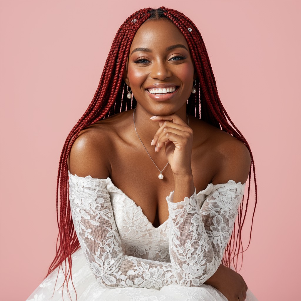 Red Box Braids Ideas